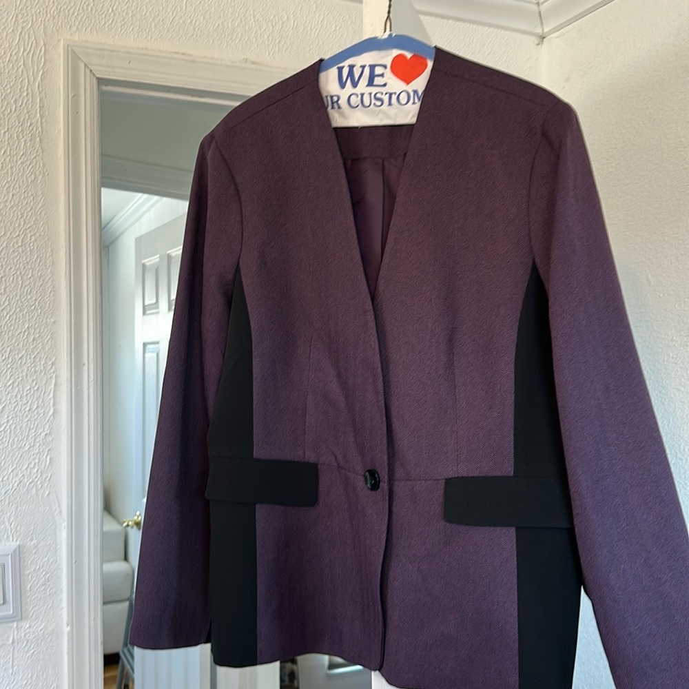 Le Suit purple suit jacket